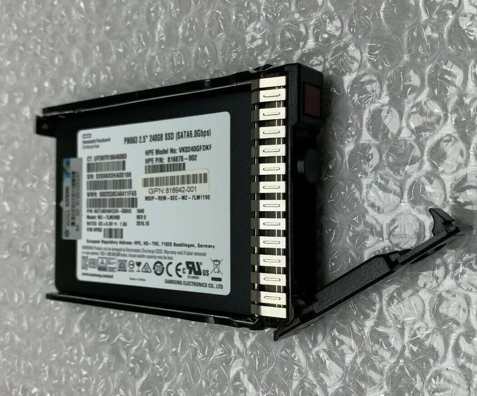 NEW HPE 2.5" 240GB SATA 6G G8 G9 Gen10 Server SSD Replace 805653-B21 806842-001 - Image 2 of 4