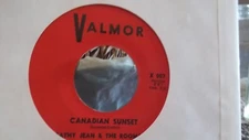 45T CATHY JEAN & THE ROOMATES PLEASE LOVE ME FOREVER/CANADIAN SUNSET ON VALMOR