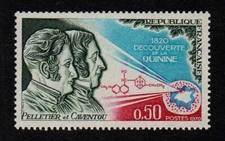 FRANCE, SCOTT # 1268, MNH DISCOVERY OF QUININE, PIERRE JOSEPH PELLETIER 1970