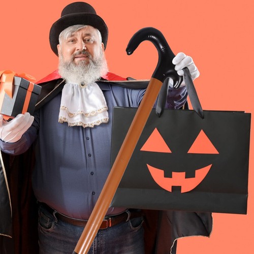 Inflatable Crutches Kids Old Man Costume Accessory Grandpa Accessories Staff - Picture 7 of 12