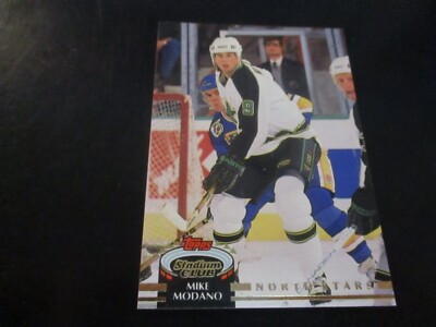 MIKE MODANO     (dallas stars - c)  1992/93  topps stadium club  card #4  mint