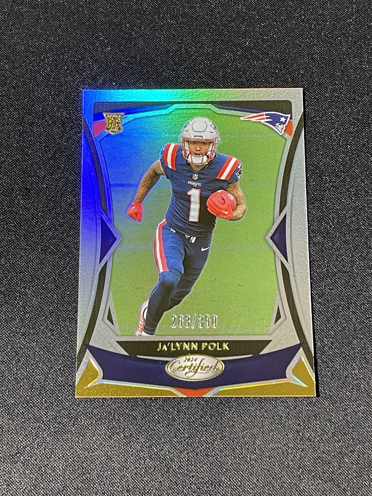 2024 Panini Certified Silver Mirror /350 Ja’Lynn Polk 128 RC Patriots SSP SP