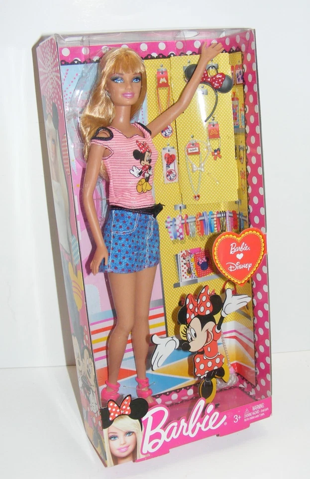 Muñeca Barbie 2011 y Disney Minnie Mouse nueva en caja B-2 Foto 2 de 4