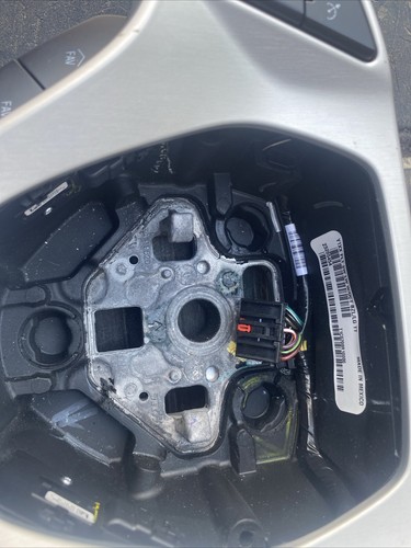 2014-2019 C7 Corvette Automatic Leather D-Shaped Steering Wheel Gray Stitching - Picture 24 of 24