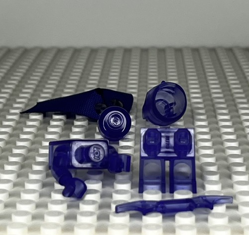 Batman Monochrome Prototype Lego Minifigure W/ Custom Cape - Picture 3 of 4