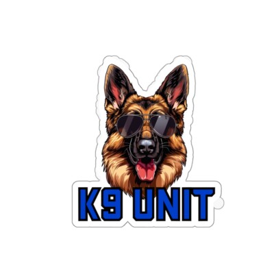 K9 Unit Police Cop Law Enforcement German Shepard Dog Kiss-Cut