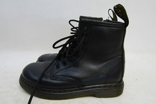 Dr Martens Little Kid Youth Sz 11 M BLack Leather 8 Eye Zip Comfort Ankle Boots