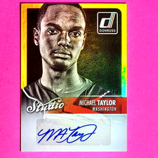 Michael Taylor 2016 Donruss Optic Studio Gold SSP #d/10 Signatures Auto #SSMT