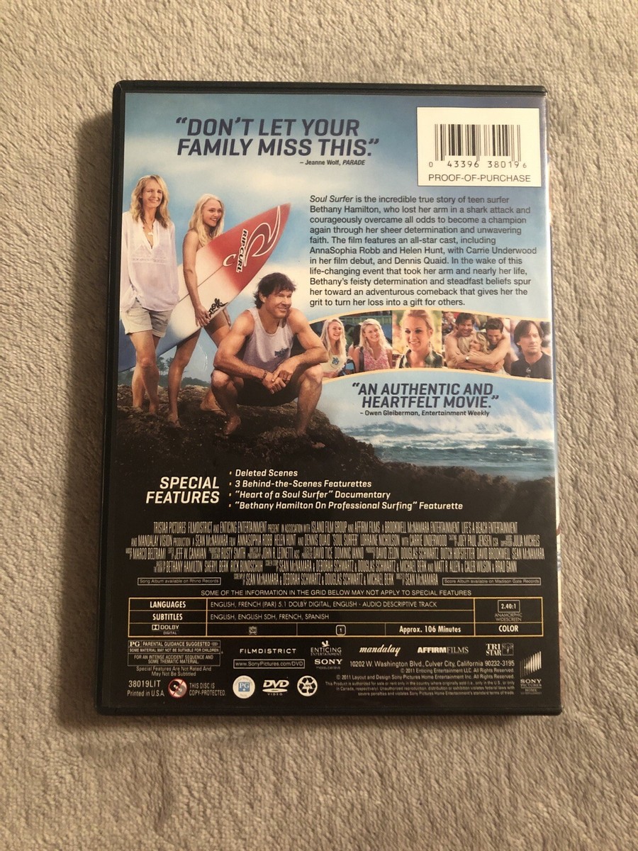 Soul Surfer (DVD, 2011) 43396380196| eBay