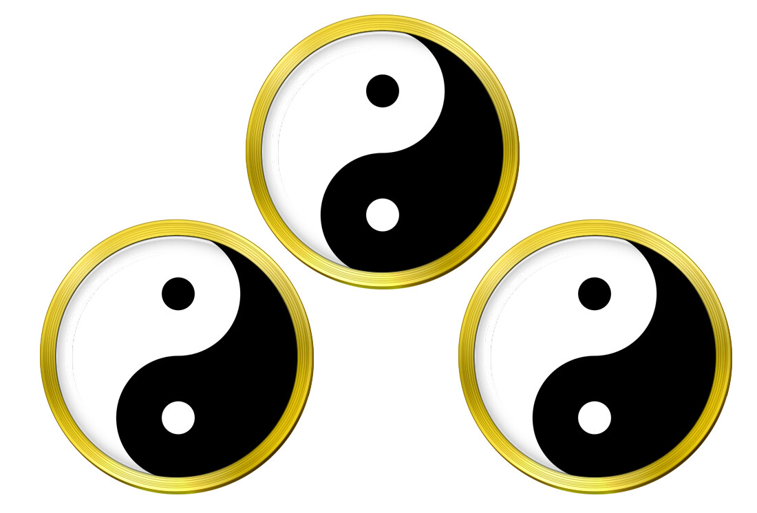 Yin yang Golf Ball Markers
