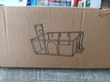 Baby Play Pin, Navy Blue includes Soccer net  Basketball net/ hoop 58X19X20CM 