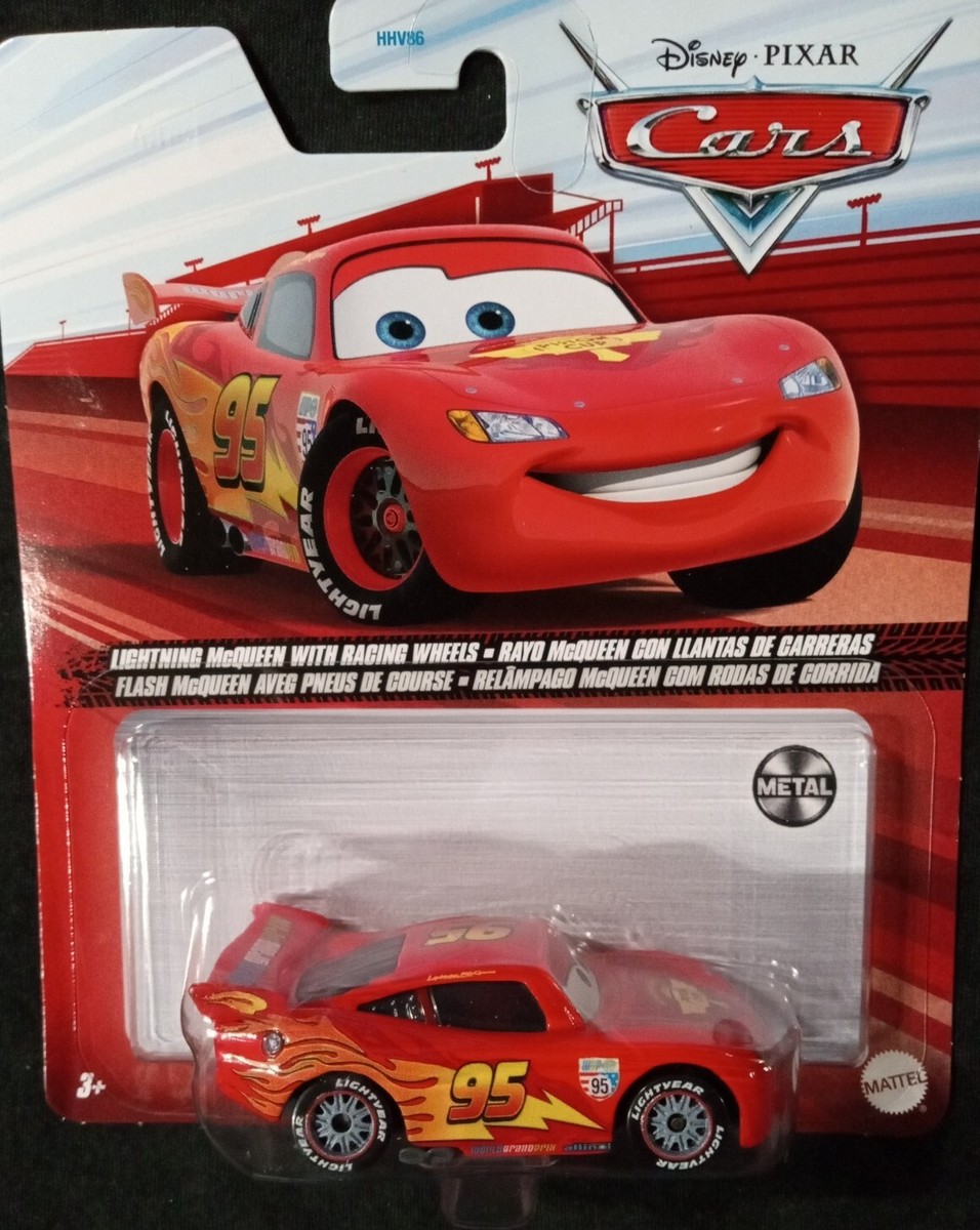 Disney Pixar Cars LIGHTNING MCQUEEN WITH RACING WHEELS Die-Cast
