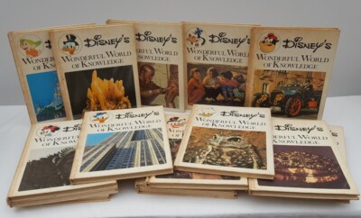 Vintage 1970's Disney's Wonderful World Of Knowledge Books Set (Vols 4-19)
