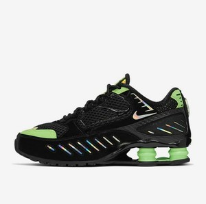 black and lime green nikes