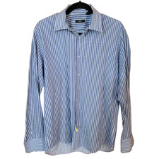 Hugo Boss Men Shirt Long Sleeve Button Regular Fit 16.5 Large L ----------3923