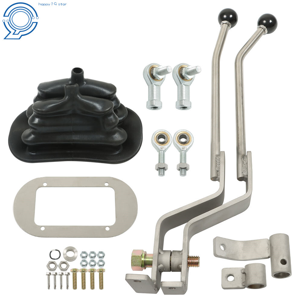 NP-205 Stainless Twin-Stick Shifter W/Boot For GM Transfer Case