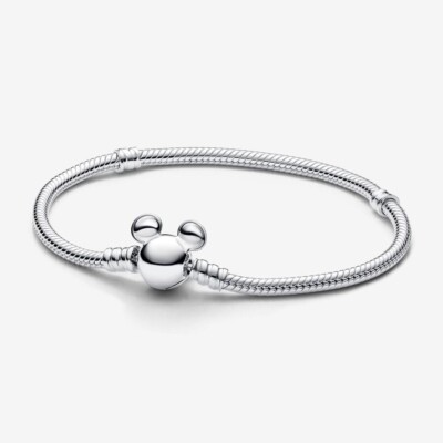 Neu Pandora x Disney Mickey Mouse Verschluss Moments Schlangenarmband 593061C00-20cm