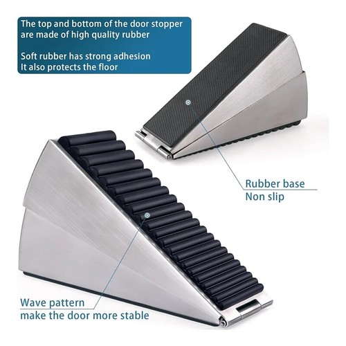 Large Door Stopper - Heavy Duty Door Stop Wedge Tall Adjustable - Picture 6 of 10