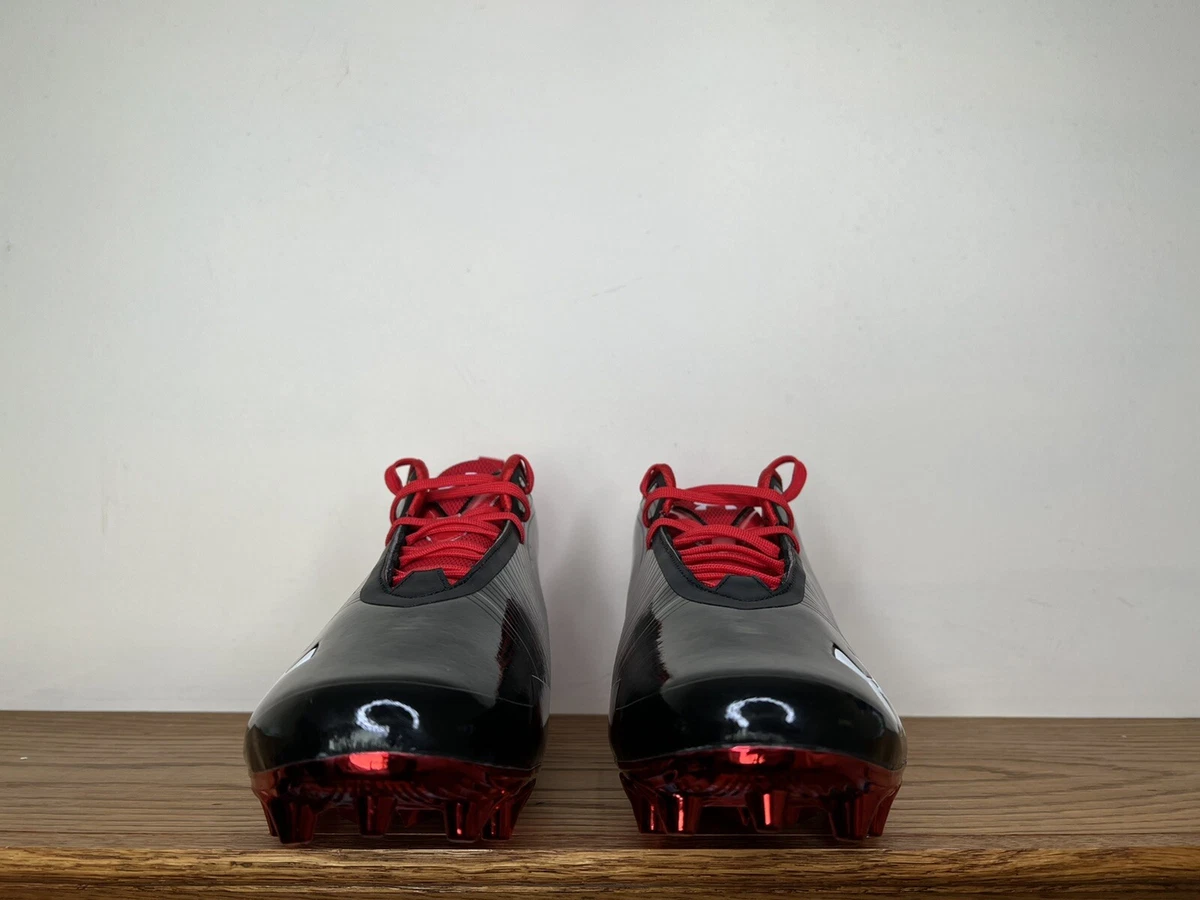 Under Armour UA Football Cleats Black Red Red chrome 3021059 600