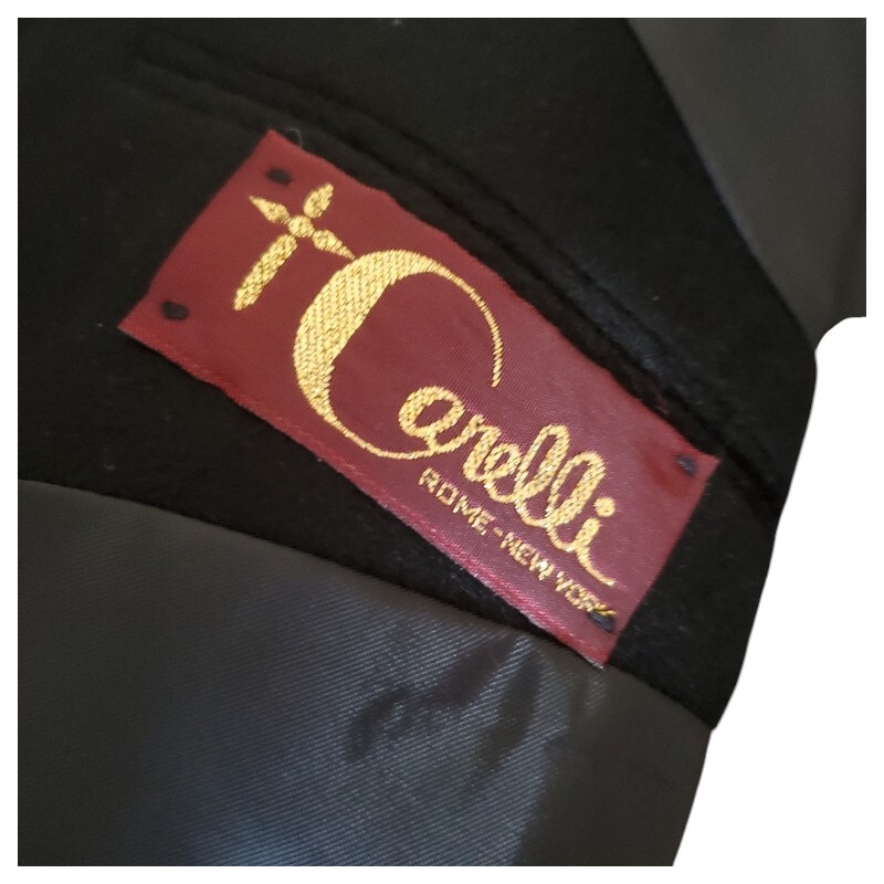 Carelli 2 Button 100% Cashmere Solid Black Sport … - image 13