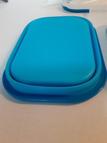 Crofton DOUBLE DECKER MEAL KIT Compartment Lunchbox COLLAPSIBLE W/UTENSIL - Picture 8 of 10