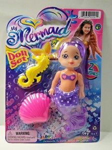 purple mermaid doll