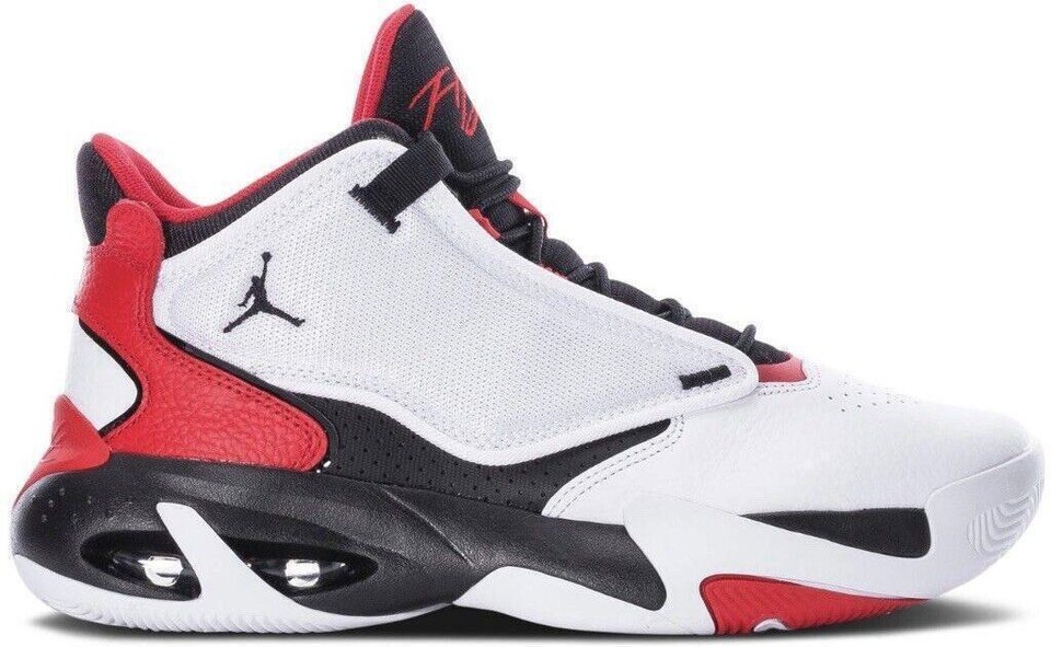 Jordan Max Aura 4 White Black University Red for Sale