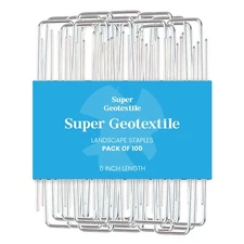 Super Geotextile Landscape Staples Heavy Duty 11 Ga Galvanized U-Shaped Sod Pins
