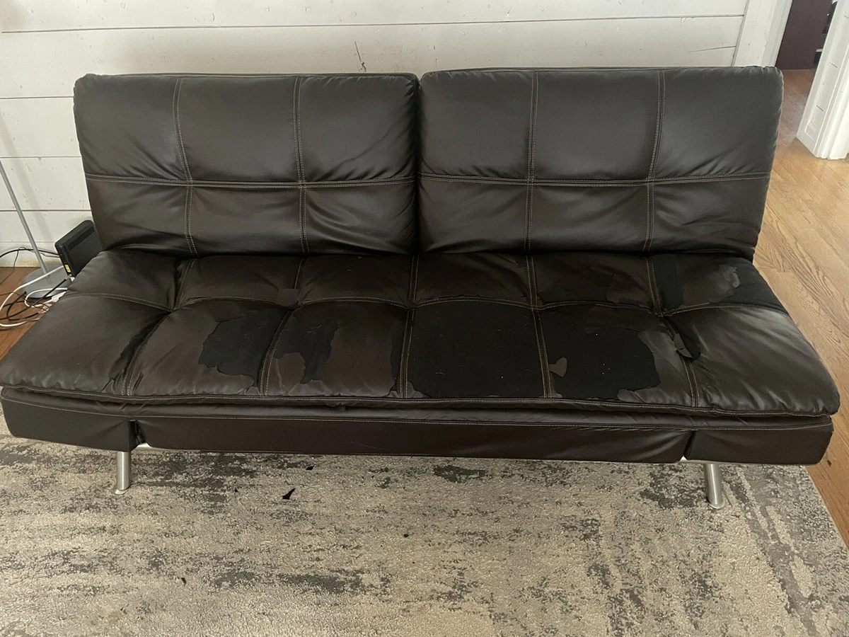 Leather Euro Lounger Sofa Baci Living Room