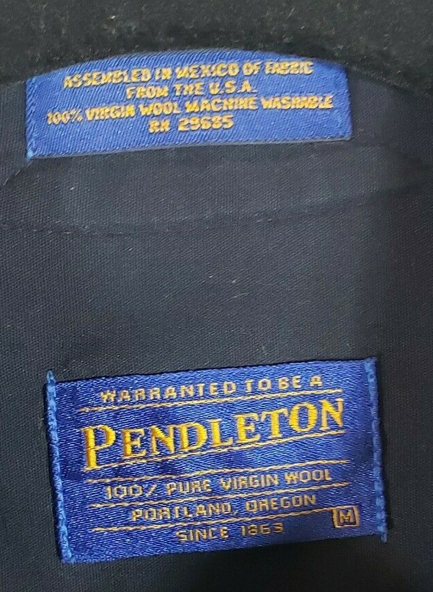 Pendleton 100% Virgin Wool Flannel - Brown Blue P… - image 2