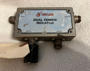 Used SINCLAIR Dual Ferrite Isolator Model I3213A Freq MW3055 Ser No 411.5125