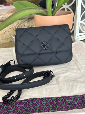 NWT Tory Burch Willa Matte Mini Belt Bag Crossbody Black | eBay