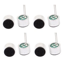 8 Pcs 52dB Electret Condenser Microphone Mic with PCB Pins 9x7mm