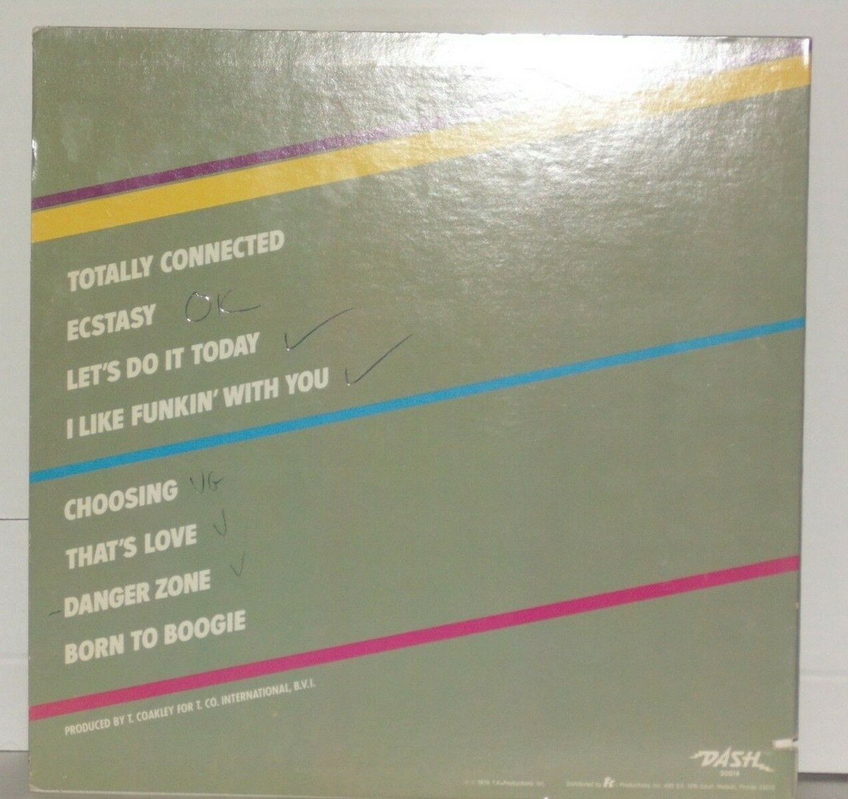 T-CONNECTION Totally Connected LP Plays Well 1979 Dash Records
