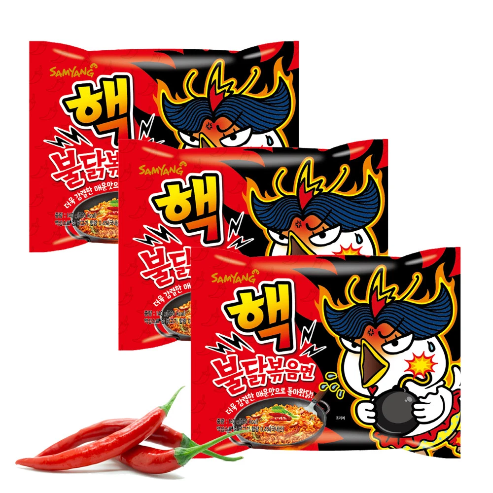 New 2X Spicy Nuclear Hot Spicy Chicken Ramen 10000 SHU Korean  