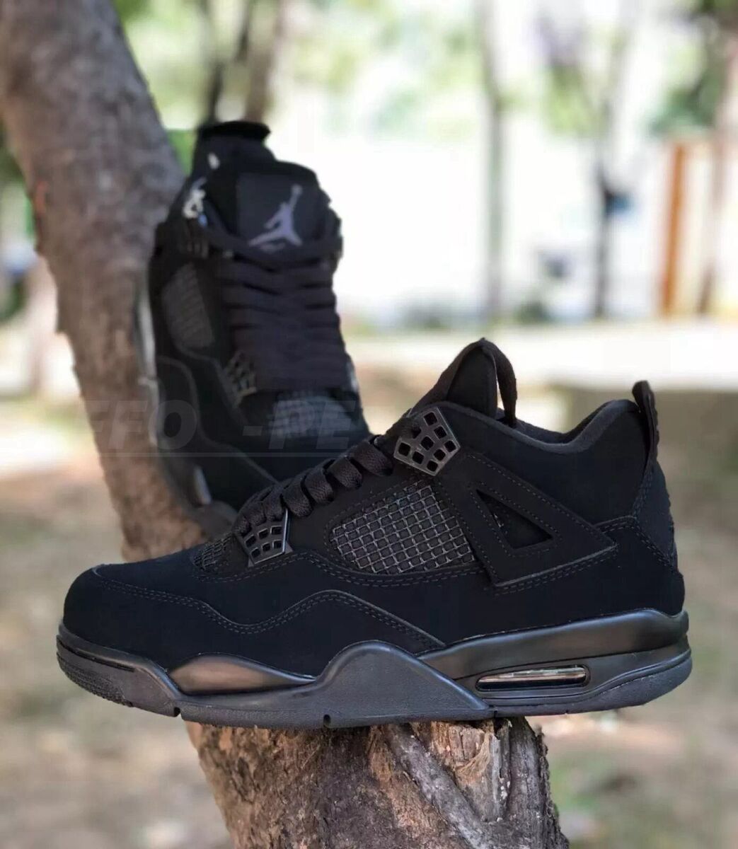 Hot sales Nike Air Jordan 4 Black Cat Men's trendy Hot sales Nike Air Jordan 4 Black Cat Men's trendy