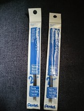 Refill for Pentel R.S.V.P. Ballpoint Pens Medium Blue Ink 2/Pack BKL10C Lot Of 2