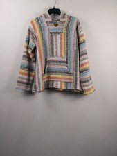 Earth Ragz Bohemian Style Striped Hoodie Size L