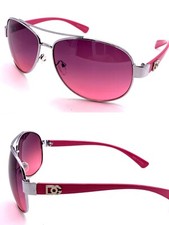 Mens Women Pilot Sunglasses Designer Fashion Shades Retro Eyewear Classic Pink