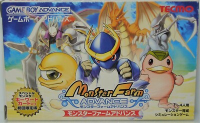Game Boy Advance GBA Monster Farm Advance Japan Import Free