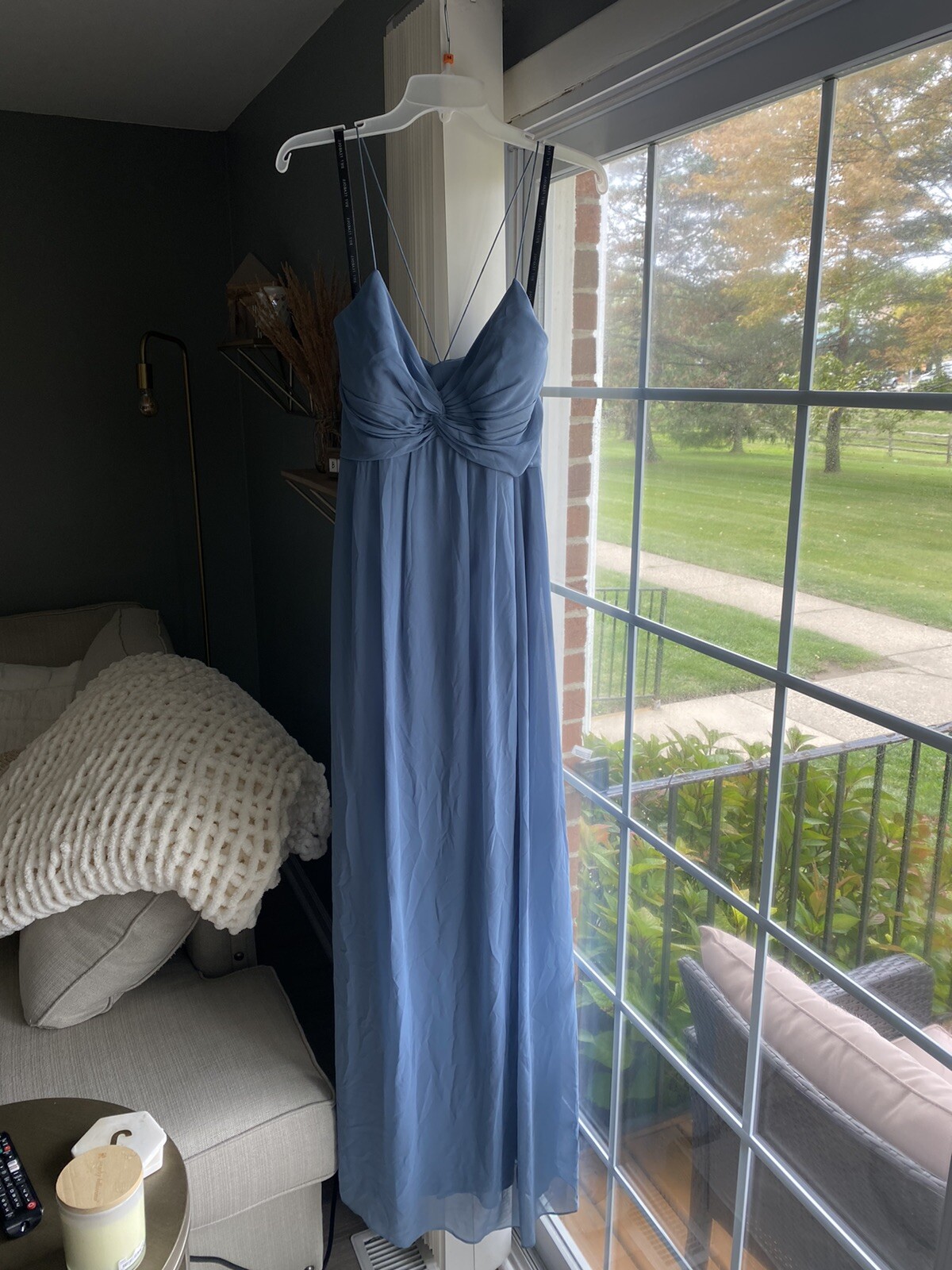 multi strap bridesmaid dress Mermaid Multi Straps Satin Dress With Slit main image 0