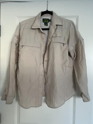 Cabela s Guide Wear Detachable Sleeve Outdoor Camping/fishing Shirt In Size m