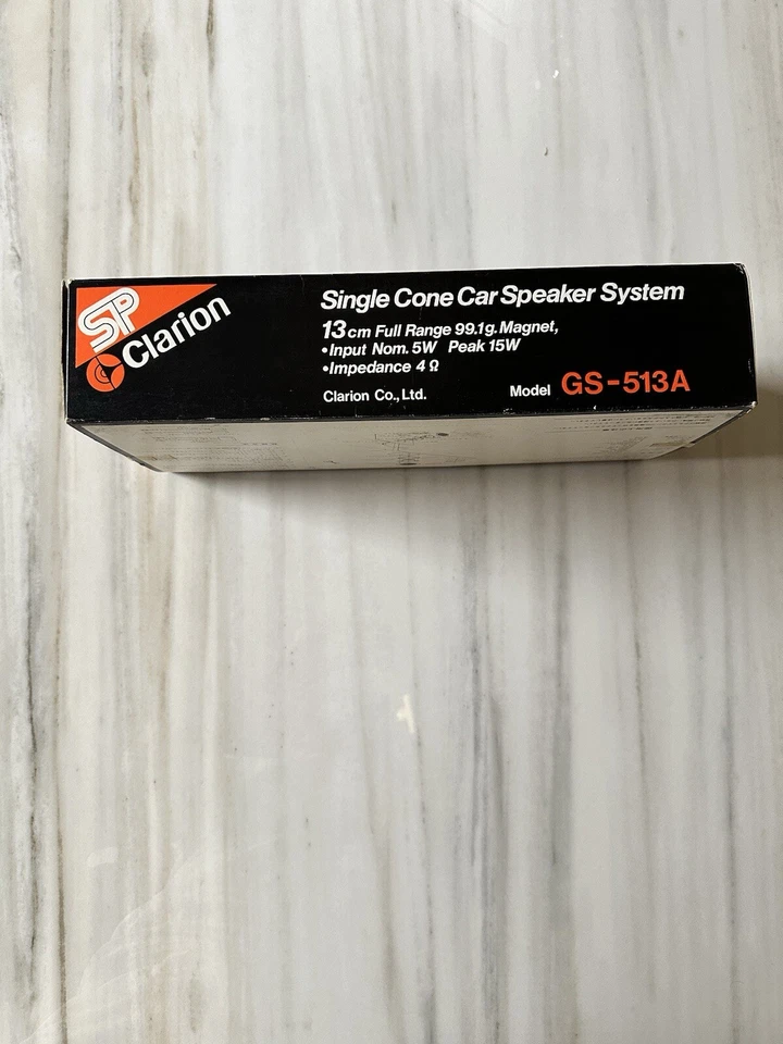 Vintage Clarion GS-513 A NOS Single Cone Car Speaker system  AMG SGS - Image 2 of 3