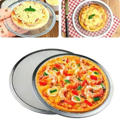 Home  Oven Net Kitchen Plate Pan Baking Tray Aluminium Mesh Pizza Screen