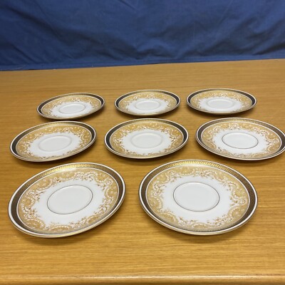 8 Vintage Royal Bayreuth Chantilly 5 3/4   Saucers (For Cups) - Bavaria