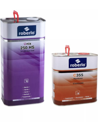 Roberlo Unix 250 HS 2:1 HS Clear Coat W/ Standard Hardener Activator
