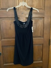 Bisou Bisou NWT Sleeveless Evening Black Dress Sz 8