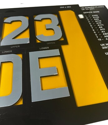 ECO 4D 3D Plate Number Regstraton Jg Spacng Kt for 520 x 111