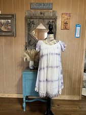 Altar'd State Women’s XS Tie Dye /Crochet Lined Dress