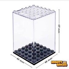 ✅ Acryl-Vitrine 6x6 für LEGO® Minifiguren, Display Case mit Platte / 6x6 Plate